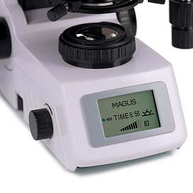 Микроскоп люминесцентный Magus Lum 450L, прямой, тринокуляр, СП, ТП, ЛЮМ, ФК, Пол, планахромат 4×, 10×, 40×, 100×МИ