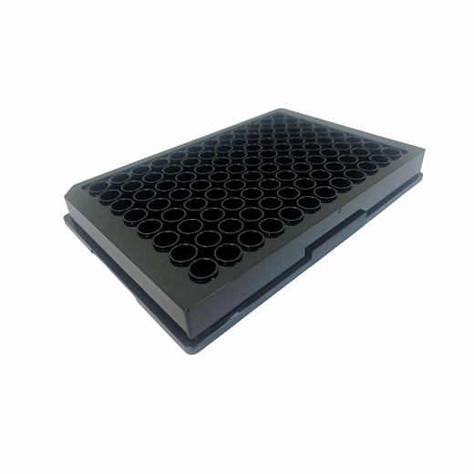 Планшеты 96 луночные для ИФА, для флуоресценции, плоскодонные, черные, стерильные