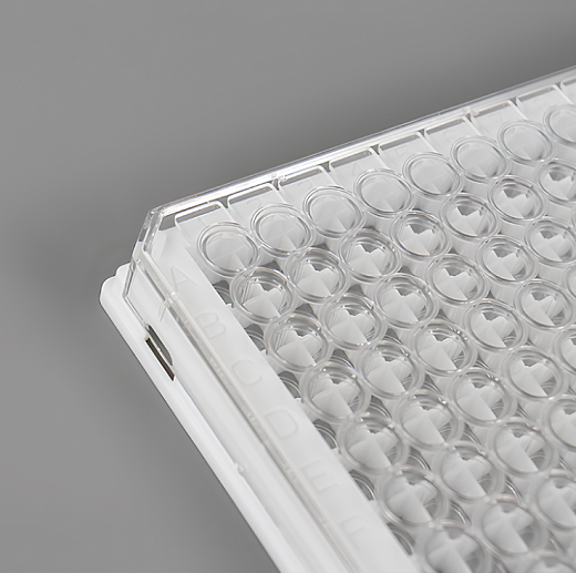 Планшеты культуральные 96-лун., плоскодонные, разборные (12 стрипов по 8 лунок) (крупный план)