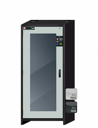 Шкафы для хранения ЛВЖ, 30 мин, ширина 86 см, панорамная дверь Q-DISPLAY-30 Фото 2