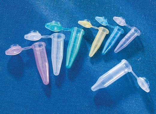 Пробирки 1,5 мл типа Эппендорф, до 17 000g, разноцветные, 100 шт./уп., 500 шт./кор.