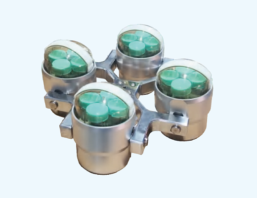 Адаптер для пробирок 50 мл конические, на 4 места каждый, максимально 16×50 мл в роторе 4×500 мл, круглый бакет, аэрозольнепр. крышка, 4 шт., Shuke, Китай