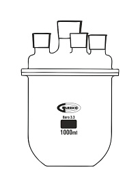 Сосуд реактора, с крышкой, Glassco, Индия