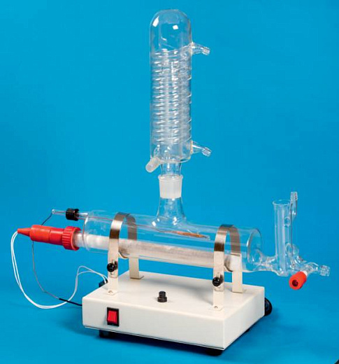 Дистиллятор 1,5 л/ч, 2 мкСм/см, стекло, без бака, GLWS15SG