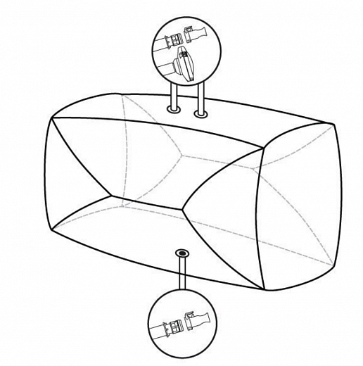 Мешки для сбора, хранения и транспортировки культуральной жидкости 3D Productainer BPCs, 1000 литров, материал ASI 26/77, 3 порта, тип 1, арт.SS00176-I Фото 1